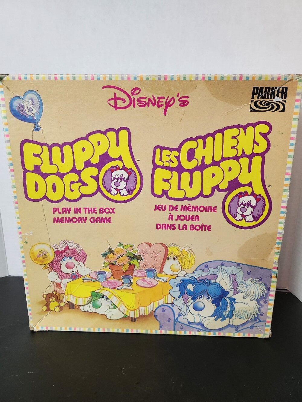 Fluppy Dogs Play in the Box Memory Vintage 1986 Board Game by Parker Brothers